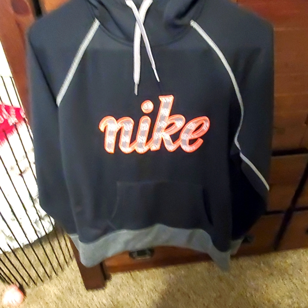 Hoddie, black, colorful lettering, non-stretch